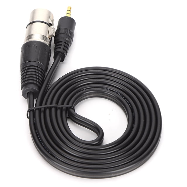 XLR Cable,Microphone Cable 3.5mm Male Maleto XLR Female Cable PV XLR Cable Solid Performance