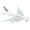 06. France A380, variant on PRIYAL 1/400 for Germany A380 Airplane Model (7-inch L) for Airbus A380 Plane Model Kits with Pre-Built Aircraft Landing Gear and Display Stand for Adults Planes Aviation Gifts or Collection