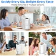 thumbnail image 6 of Waterdrop Mega Electric Water Filter Pitcher, Dispenser, 200-Gallon, 5X Times Long-Life Filtered Water Pitchers, NSF/ANSI 42&53&401&372, Reduce Chlorine, Lead, PFAS, 27-Cup, White, with 1 Filter, 6 of 9