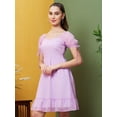 thumbnail image 2 of Globus Women Lavender Fit & Flare Dress, 2 of 5