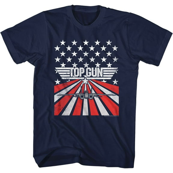 Top Gun Stars And Stripes Navy Adult T-Shirt 5Xl
