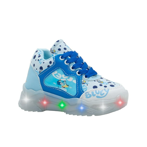 Tenis Para Niño Con Luces Led Bluey Ultra Ligeros 15-21 blanco 21