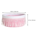 thumbnail image 2 of unbranded 1Ud De Almacenaje Portátil Rosa De Tela Premium Con Borlas Para Uso Doméstico, 2 of 8