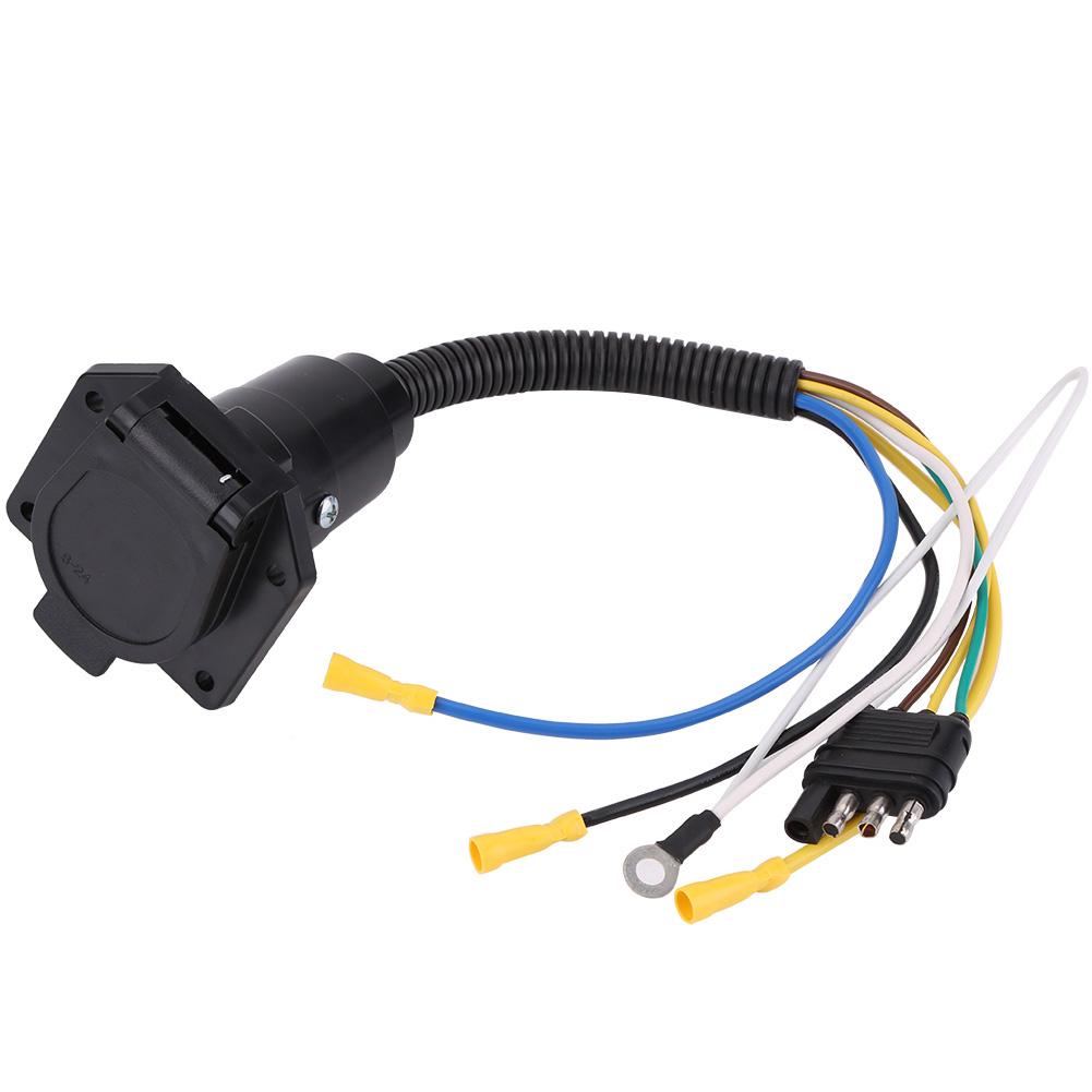 LYUMO Plug Adapter Converter,4 7 Way Adapter,624V 4 to 7 Way Trailer