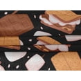 thumbnail image 4 of oneOone Tissu Velours Noir Matériel de Robe Alimentaire Tissu Imprimé Tissu au Mètre 58 Pouces de Large, 4 of 4