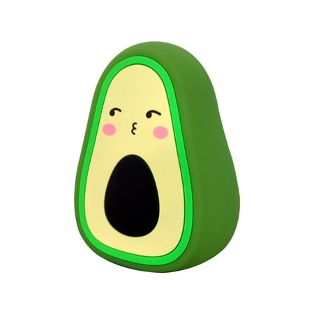 

1200mah Silicone Avocado Night Lamps 3 Different Touch Avocado Lights Expressions with Light Soft Lights Night Colors Comfortable Avocado for Bedroom Kids Babies