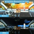 thumbnail image 3 of Car Windshield Sunshade for Tesla Model 3/Y, IC ICLOVER 240T Polyester Shield Front Auto Car Sun Shade Folding Silvering Sun Visor - UV Coating for UV Ray Deflector, 3 of 9