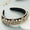 White, variant on Vintage Baroque Style Women's Headband - Elegantly embellished with rhinestones and faux pearls, made of velvet fabric, suitable for formal occasions, weddings, and parties. Wedding headband.
