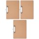 thumbnail image 4 of 3 portapapeles portátiles para escribir, tablero de soporte de escritura de madera dura para oficina, clip para documentos, 4 of 7
