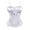White A, variant on Elainilye Fashion Bodysuits for Women Tummy Control Sexy Patchwork Bandage Gothic Solid Shapewear Corset Top,Black