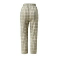 thumbnail image 6 of Lisingtool pants for women women casual plaid pajama pants soft pants loose homewear sleepwear pants green, 6 of 9