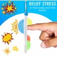 thumbnail image 3 of Simple Bubble Dimple Dimples Chiffres Fidget Pop Poper Pops Jouet Sensoriel Bon Marché Porte-Clés pour Enfant Adolescent Adulte Fille Autisme Stress Anxiété Coque Rigide Plastique 2 Pack (Paw + Butterfly), 3 of 6