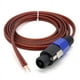 thumbnail image 5 of 2X Cable de Altavoz Speakon Cable Desnudo de Extremo Abierto, Cable de Conexión de Amplificador de Cable de Audio de Speakon Una Altavoz para DJ / PA, 5 of 5