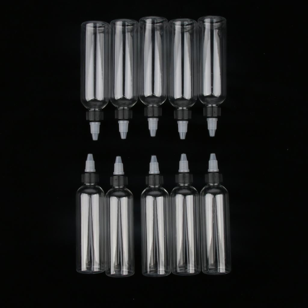 EHJRE 30 Pieces 4oz Plastic Bottles with Twist Top , Travel Squeeze Bottles, Easy to Drip and Inject Liquid, Lightweight and Easy to Carry and Use