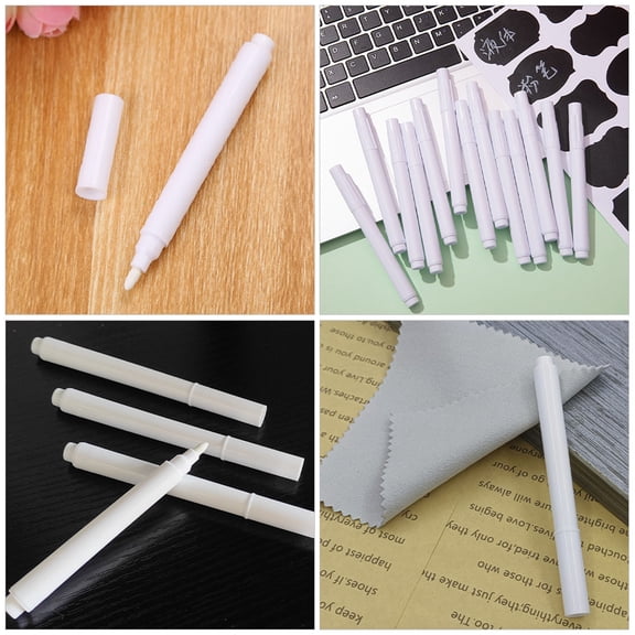 ELAYARD 20Pcs White Chalkboard Markers Waterbased Ink Erasable for Office Classroom Use