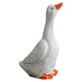 thumbnail image 2 of Resin Mother Duck Figurines - White Miniature Statues for Garden, Terrarium, Bonsai, Pot & Yard Decor (Handcrafted Farmhouse Ornaments), 2 of 5