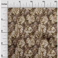thumbnail image 2 of oneOone Silk Tabby Brown Fabric Asian Batik Floral Diy Clothing Quilting Fabric Print Fabric By Yard 42 Inch Wide, 2 of 4