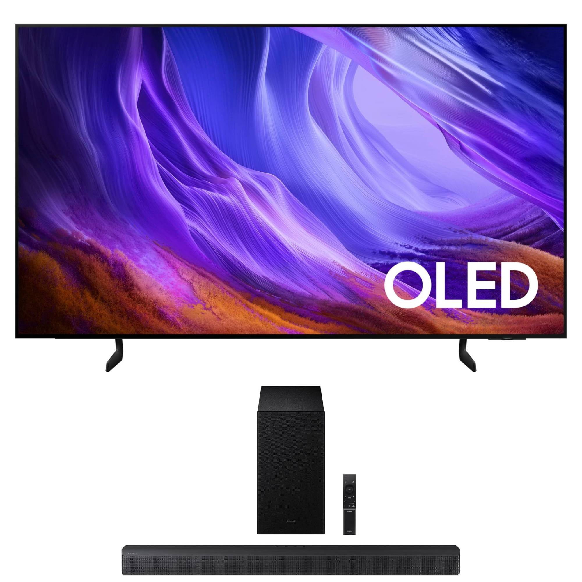 Samsung QN65S85HA 65" OLED TV with HW-B630F Soundbar and Sub (2026)