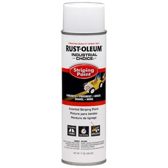 1 PC,Rust-Oleum 1691838 Industrial Choice Inverted Striping Paint, 18 Oz, White