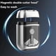 thumbnail image 2 of Electric Rechargeable Magnetic Double Head Shaver Tin color, 2 of 5