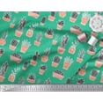 thumbnail image 3 of Soimoi Poly Georgette Fabric Cactus Tree Print Fabric by The Yard 52 Inch Wide, 3 of 5
