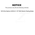 thumbnail image 2 of Transit Auto Front Rear Disc Brake Rotors and Ceramic Pads Kit for Car 2016 Kia Optima LX EX 1.6T with Electric Parking K8T-102892, 2 of 11