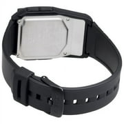 Casio Mens Data Bank Calculator Watch with Black Resin Strap