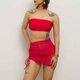 thumbnail image 4 of Trajes de baño para mujer, moda, cómodo, estampado, bikini, traje de baño de color liso para mujer, conjuntos de bikinis, trajes de baño de 3 piezas para mujer, 4 of 6