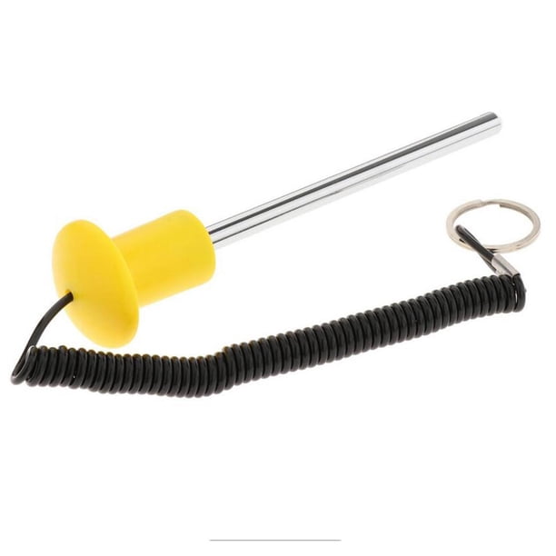 Pasador de pila de pesas, accesorios para pasadores de pesas, entrenamiento de fuerza, fitness multiusos Amarillo 8x100mm