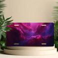 thumbnail image 6 of 1 Pcs 2D Flat License Plate Covers & Frames, Nebula For Decorative Front, Waterproof For Decoration Aluminum License Plate Covers & Frames Cover For Men Women, 12" X 6", 6 of 7