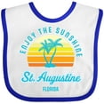 thumbnail image 3 of Inktastic Summer Enjoy the Sunshine St. Augustine Florida in Blue Boys or Girls Baby Bib, 3 of 4