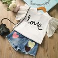 thumbnail image 2 of Toddler Girl Clothes Baby Summer Outfits Sleeveless Halter Top Ruffle Short Set Cute Kids Clothes Girls 1T 2T 3T 4T 5T 6T 7T Kaprioy, 2 of 7