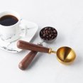 thumbnail image 3 of Easyworkz Retro Stainless Steel Coffee Scoop with Walnut Handle 10g / 1 Tbsp Coffee Measuring Spoon, Brass Gold, 3 of 9