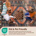 thumbnail image 4 of Design&I 8'x10' Ultra Soft Area Rug, Vintage Boho Kilim Stripe Border Potbelly Burning Sector None Fluffy Washable Non Shedding for Bedroom Living Room Under Sectional, 4 of 7