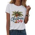 thumbnail image 6 of Drie Womens Tops Shorts Sleeve Shirts for Fall Vacation Plus Size Oversized Casual Tee 2025 Christmas Girls Tshirt White,S, 6 of 6