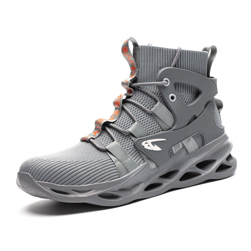 Men Lightweight Safety Shoes Steel Toe Cap Anti-smashing Work Boot Hiking Boots