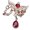 D, variant on Crystals Encrusted Wing Charm Crafting Component Sturdy Metal Materials for Fashion Creation