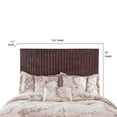 thumbnail image 5 of Panama Jack Driftwood Coastal Wood and Rattan Core King Headboard in Rich Cocoa, 5 of 5