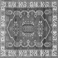 thumbnail image 1 of Ahgly Company Indoor Square Geometric Gray Traditional Area Rugs, 4' Square, 1 of 1