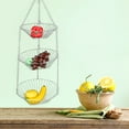 thumbnail image 4 of LAFGUR Hanging Wire Basket Hanging Kitchen Baskets, Hanging Fruit Baskets, For Fruit Vegetable, 4 of 8