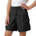 thumbnail image 3 of OGLCCG Girls Hiking Cargo Shorts Lightweight Bermuda Shorts with Pockets Athletic Summer Casual Knee Length Long Shorts 5-15 Years, 3 of 6
