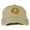Khaki, variant on Bison Hoof Mascot Embroidered Washed Dyed Cap - Stone OSFM