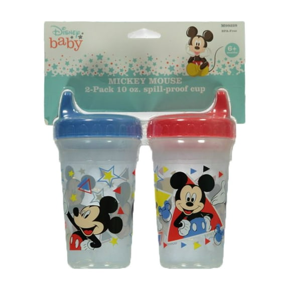 Disney Mickey Mouse Baby Boys' 2-Pack 10 Oz. Spill-Proof Cup Color: black/red Size: one size