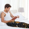 thumbnail image 5 of Gukieu Golden Koi And Treasure Print Men's Home Trousers, Elastic Drawstring Home Pajamas Clothing Suitable for Adult Men-Medium, 5 of 6