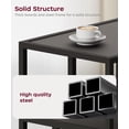 thumbnail image 6 of 21'' Black End Table with 3-Tier, Industrial Side Table Night Stand with Storage Shelf for Small Spaces, Bedroom, Living Room, 6 of 7