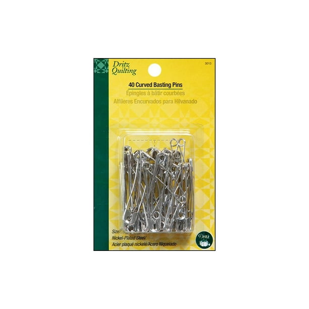 Dritz Quilting Safety Pin Curved Basting Sz 3 40pc
