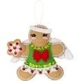 thumbnail image 2 of Bucilla Felt Ornaments Applique Kit Set Of 6-Dressed Up Gingerbread, 2 of 2