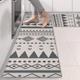 thumbnail image 2 of Kitchen Rugs Sets Of 2,Blue Geometric Triangle Circle Pattern Anti Fatigue Kitchen Mat Rugs Non Slip Washable,Decorative Kitchen Floor Mats for Kitchen,Sink,Laundry,17"X47", 2 of 5