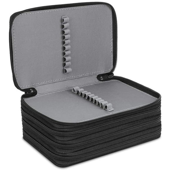 Big Pencil Case Large Capacity Pencil Bag 3 Compartment Pen Case Pouch