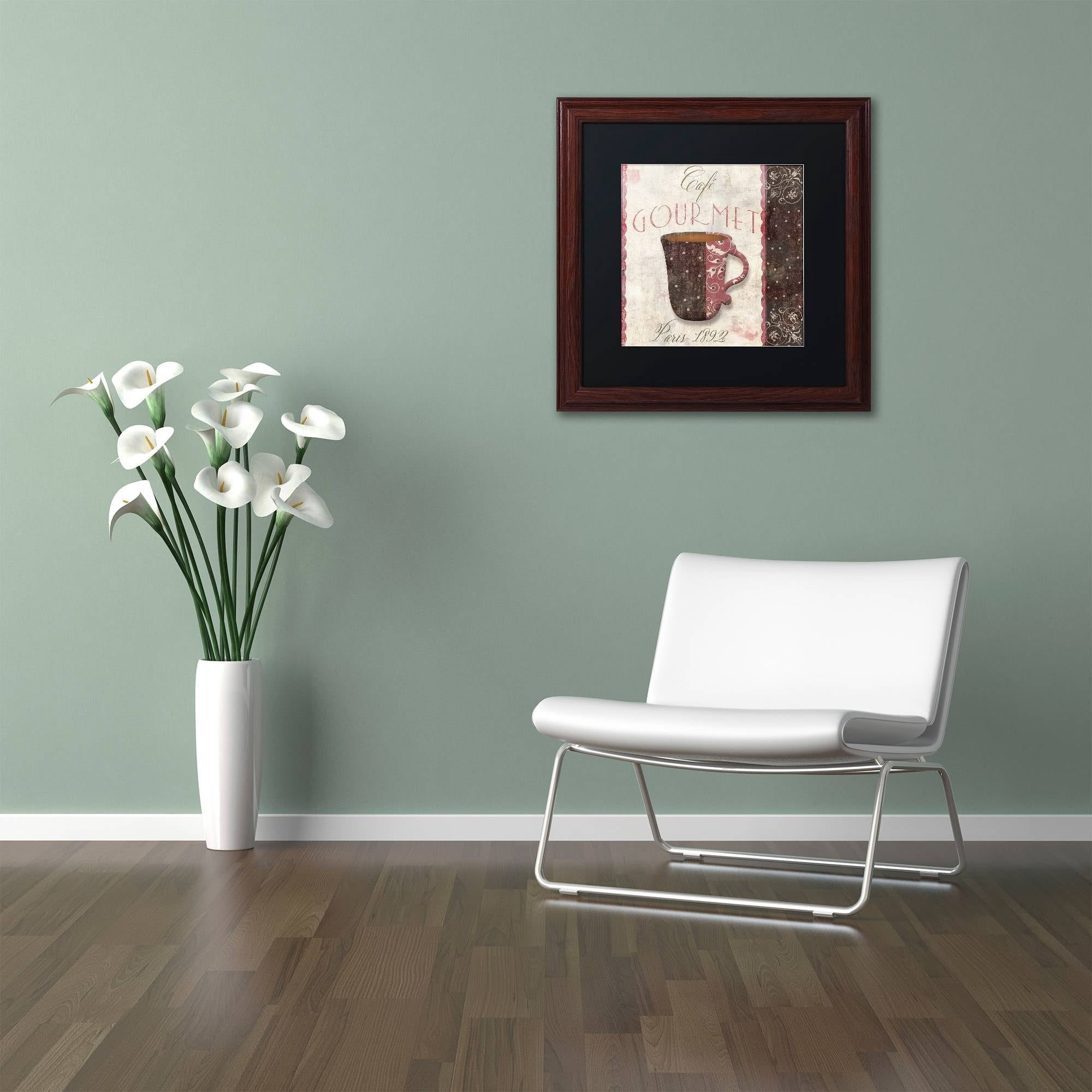 Trademark Fine Art "Patisserie XII" Canvas Art by Color Bakery Black Matte, Wood Frame
